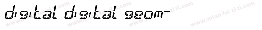 digital digital geom字体转换